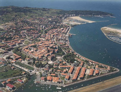 Vista aérea de Hondarribia